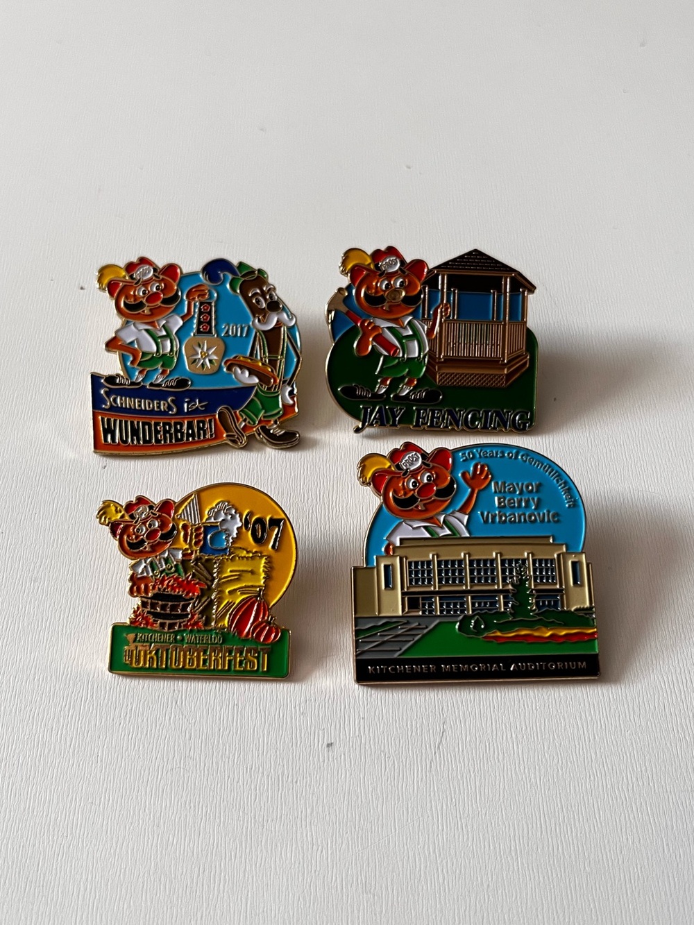 Kitchener Waterloo Oktoberfest Limited Edition Enamel Pin Lot